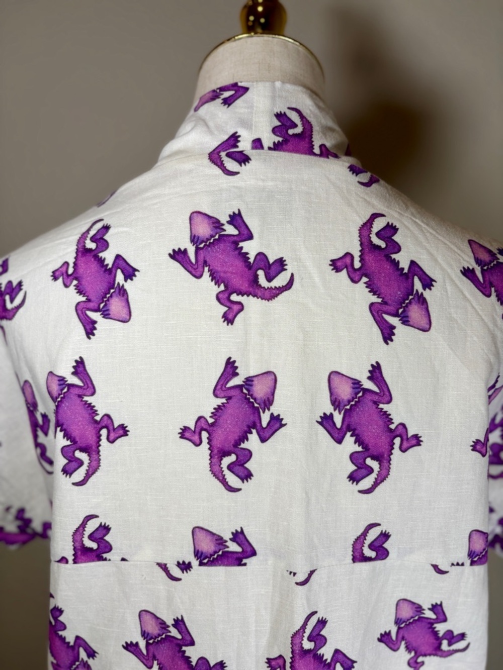 Brooke Wright Nancy Cotton-Linen Blend Dress Animal Collection Size Medium - Picture 5 of 12